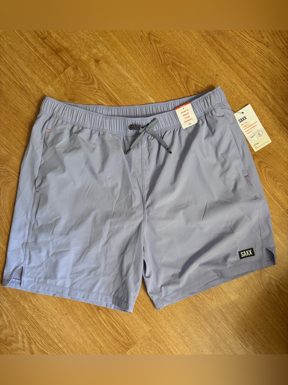 NWT SAXX Men's Light Purple Swim Shorts